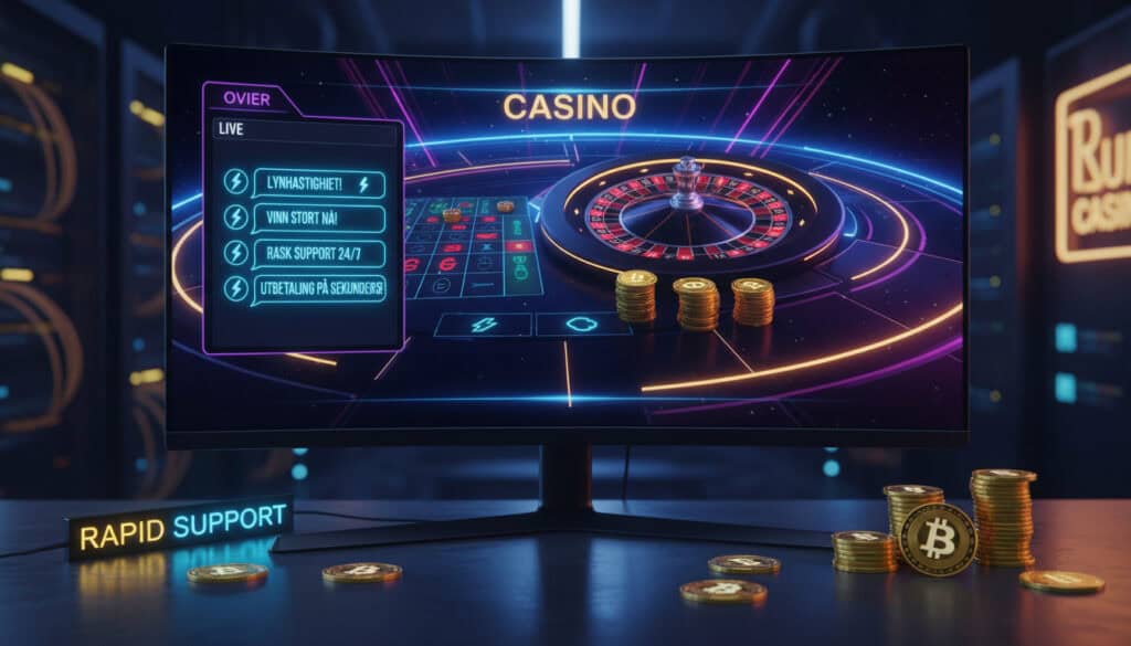 Bitcoin Casino Live Chat – Rask Støtte for Norske Spillere